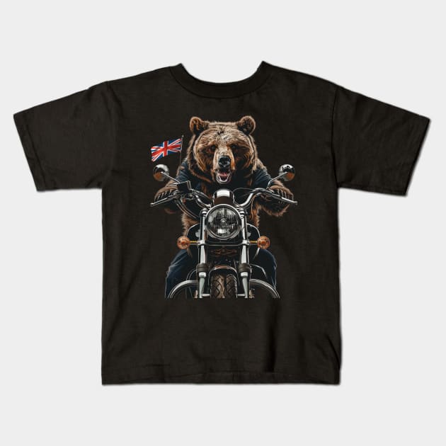 Grizzly Bear Gallant Giants Kids T-Shirt by xXYazzyChanArtsXx